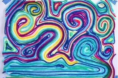 如梵高的画作一样的毛线画.png